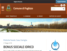 Tablet Screenshot of comune.foglizzo.to.it